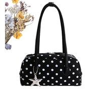 Sac Bowler Dot Avec Fermeture Éclair, Grand Format, Sac à Main à Poignée