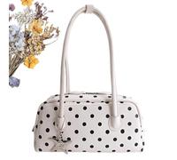 Sac Bowler Dot Avec Fermeture Éclair, Grand Format, Sac à Main à Poignée