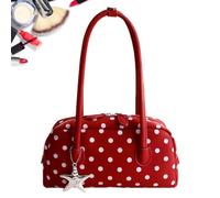 Sac Bowler Mignon Rétro Grande Capacité Avec Supérieure À Glissière