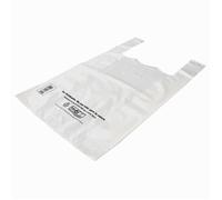 Sac bretelle réutilisable pebd blanc 50 mic x100 26x12x45cm