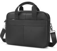 Sac Business Mallette Homme Cartable Sacs Business en Cuir Véritable 14 Pouces Porte Document