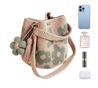 Sac Cabas Au Crochet Sac bandoulière bohème à motif floral
