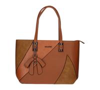 Sac cabas avec imprimé serpent et suédine Gallantry Marron Marron