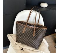 Sac cabas bandoulière imprimé intégral, cadeau pour la fête des mères, sac à main rétro à imprimé lettres, grand sac bandoulière, sac porté sous le bras idéal, indispensable pour les déplacements, sac