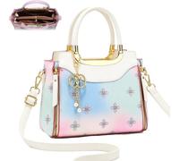 Sac Cabas DéGradé éLéGant,Pu IdéAl Au Quotidien，Blanc