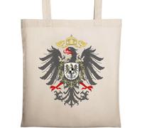 Sac cabas en coton naturel écologique avec armoiries d'Allemagne Beige