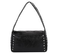 Sac Cabas En Cuir Sac à bandoulière gothique punk for femme, sac main vintage, pochette for dames, sacs sous les bras Pour Les Femmes(Black)