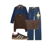 Sac cabas en daim marron pour femme