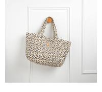 Sac Cabas En Gaze De Coton Matelassé Imprimé Ecru TU