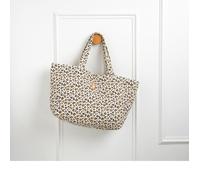 Sac Cabas En Gaze De Coton Matelassé Imprimé Ecru TU