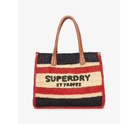 Superdry Sac cabas Luxe en raphia Femme Bleu TU