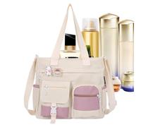 Sac Cabas En Toile Grande Capacité Imperméable En Toile Et Nylon Réglable | Sacs Cabas Pour Ordinateur Portable Travail École Pour Garçons Filles Ados Étudiants