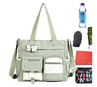 Sac Cabas En Toile Pour Étudiants Grande Capacité Imperméable En Toile Et | Sacs Cabas Pour Ordinateur Portable Travail École Pour Garçons Filles Ados Étudiants