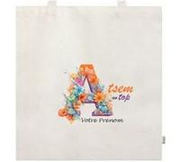 Sac cabas facon tote bag TAPERSO motif Atsem au top personnalisable Beige G