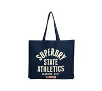 Superdry Cabas beige, marine et rouge – Taille unique