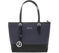 Sac Cabas Femmes Gallantry - Bicolore Saffiano Bleu - Synthétique - L 45 cm x H 29 cm x l 14 cm