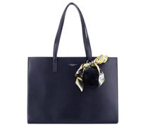 Sac Cabas - FLORA CO PARIS - Etrame - Similicuir Grainé - Bleu Marine - Documents A4