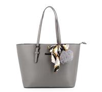 Sac Cabas Gallantry - Gris Fonce - Format A4 - Pompon Nœud En Soie Imprimé