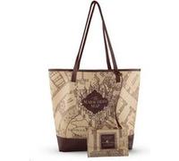 Cinereplicas Harry Potter & Pouch Marauders Map Shopping Bag Beige