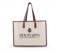 Sac shopping - CINEREPLICAS - Harry Potter - Modèle Hogwarts - Couleur blanche - A4 compatible