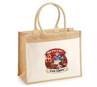 Sac Cabas Jute avec Poche Mon truc à moi : C'est l'Opéra Mon truc à moi - Activité | Toile Jute et Coton 21 L Fond Plat Anses 65 cm | Marché Courses Plage | Idée Cadeau Mélomane Maîtresse Noël