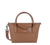 Sac cabas main zippé - Maya Double KBA - Cuir - Moka - L20 x l8 x H16 cm