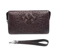 Sac cabas pour femme en cuir de crocodile authentique avec fermeture à code. Pochette pour homme en cuir d'alligator véritable. Porte-cartes.