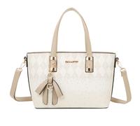 Sac Cabas pour Femme Motif Losange Texturé à Typographie Dispersée Gallantry Beige Beige