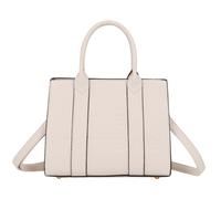 Gallantry, sac cabas femme effet grainé & poignée rigide, gris jaune