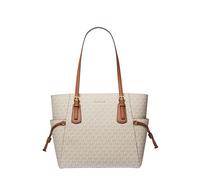 Michael Kors Sac cabas femme Voyager grand modèle Signature 35T5GV6T9B | Grand sac, poche centrale zippée, bandoulière, finitions dorées