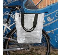 Sac cabas recyclé convertible en sacoche vélo Hapo-G ( Gris )