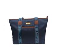 Sac cabas - TED LAPIDUS - Jaimie - Bleu-marine - Toile enduite - L35 x H29 x P13 cm