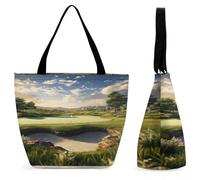 Sac Cabas Terrain De Golf Imperméable Sac De Gym Décontracté Tote Bag Pour Homme Piscine Quotidien