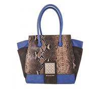 Sac Cabas - Thierry Mugler - Amazone 1 - Bleu Electrique - 100% PU - Zippée