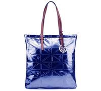 Sac Cabas - Thierry Mugler - Caprice 1 - Bleu - Effet Vernis - Motif Géométrique