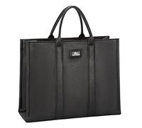 Sac Cabas Tote Shopping Femme David Jones Paris - Similicuir - Plusieurs Poches - Couleur Black