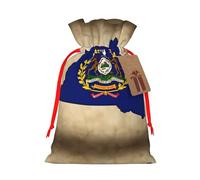 Sac cadeau abstrait avec cordon de serrage et motif drapeau de l'État du Kentucky Map02