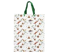 Sac Cadeau Anniversaire "Dinosaure" 33cm Vert