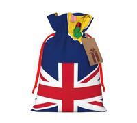 Sac cadeau avec cordon de serrage imprimé drapeau des îles Turques et Caïques
