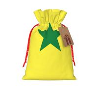 Sac cadeau avec cordon de serrage imprimé drapeau du Sénégal