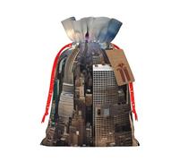 Sac cadeau avec cordon de serrage imprimé New York tendance, sachets réutilisables, cadeaux de fête, mariage, festival, anniversaire