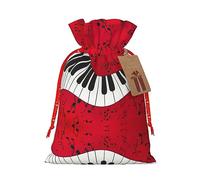 Sac cadeau avec cordon de serrage Motif notes de musique Piano