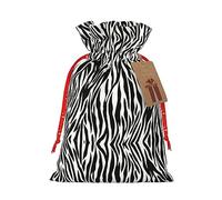 Sac cadeau avec cordon de serrage Motif zèbre