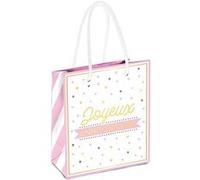 sac cadeau carton anniversaire coeur 26x13x32cm - sud trading cd5607