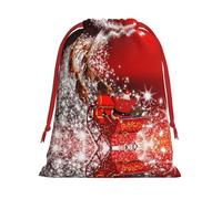 Sac cadeau de Noël avec cordon de serrage, durable et polyvalent, parfait pour les occasions festives