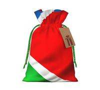 Sac cadeau de Noël avec cordon de serrage Motif drapeau du Costa Rica
