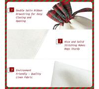 Sac cadeau de Noël avec imprimé esquisse rose pour Noël, anniversaire, mariage ou cadeau quotidien