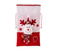 Sac cadeau de Noël tendance en tissu tricoté doux et portable pour cadeau de vacances robuste Solution de rangement Accessoire de Noël familial