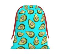 Sac cadeau doux à cordon avec cordon de serrage et ruban rouge durable pour Noël, Halloween, pour adultes