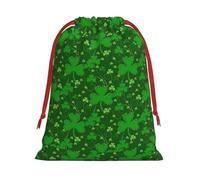 Sac cadeau doux avec cordon de serrage pour la Saint-Patrick avec ruban rouge durable pour Noël Halloween pour adultes